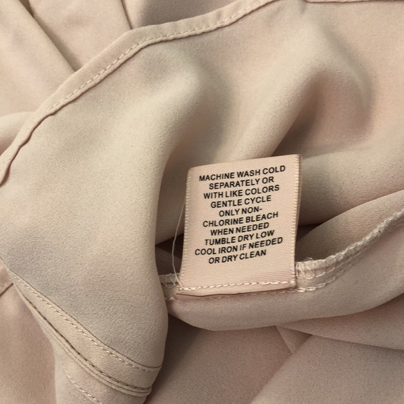 Philosophy Womens Blush Nude Pink Cuffed Sleeve Blouse Size XS - Picture 9 of 9